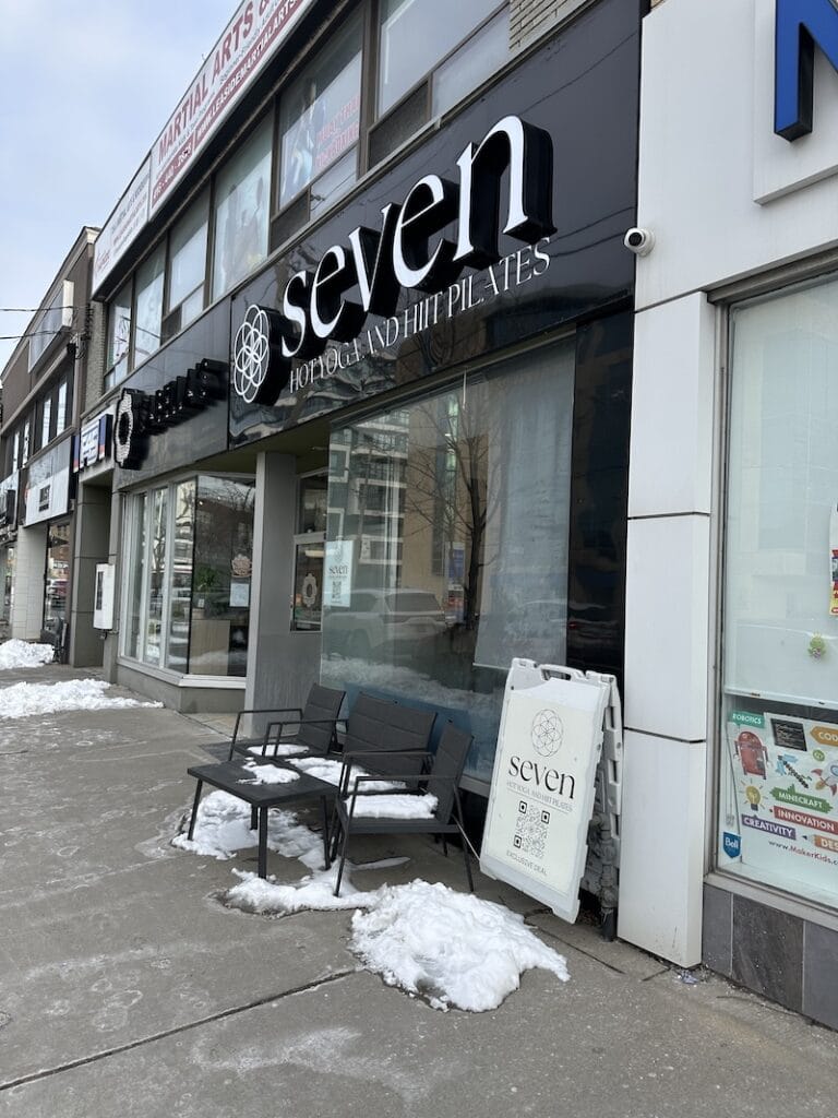 seven yoga On Bayview Ave in Toronto modern street view