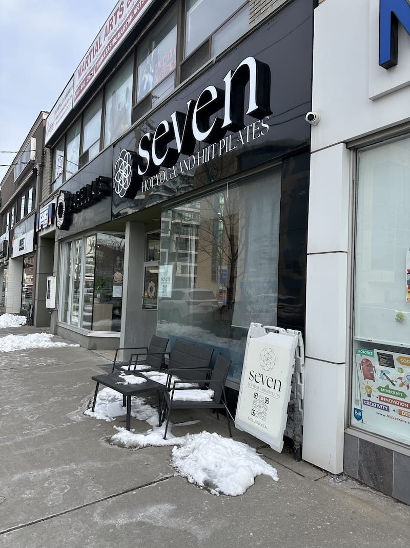 seven yoga On Bayview Ave in Toronto modern street view